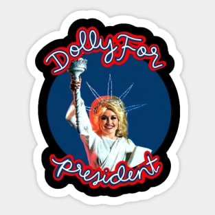 Dolly president Sticker